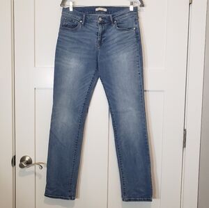 BCBGMaxazria Mid-Rise Skinny Blue Denim Jeans Size 27 Tall EUC